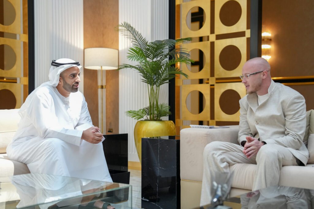 RAK Crown Prince receives CEO & Chairman of UKM Group