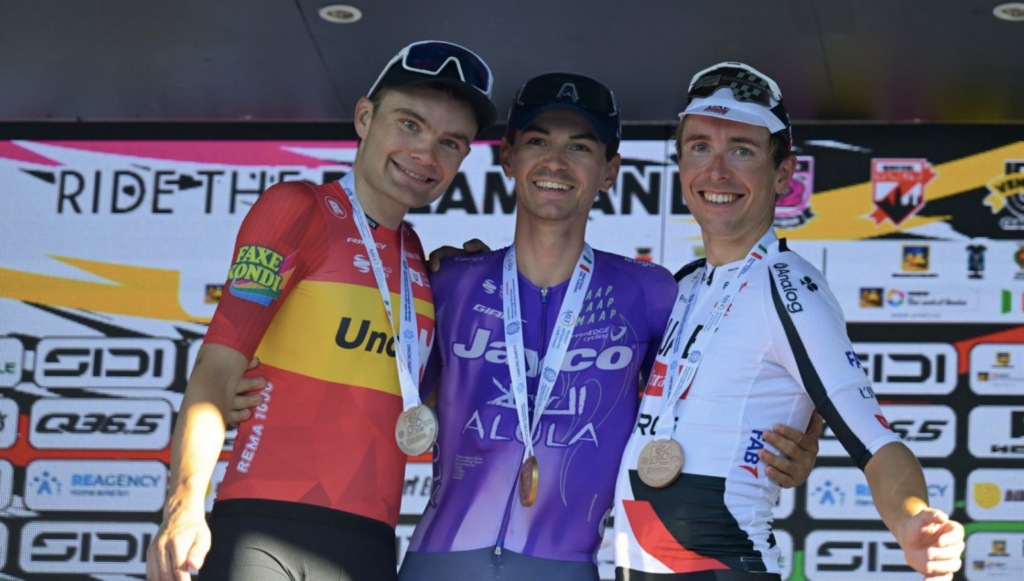 UAE Team Emirates-XRG’s Cosnefroy takes podium spot at Giro del Veneto
